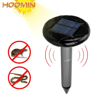 

HOOMIN 1pcs Mouse Rat Repeller Vole Mouse Snake Killer Trap Snake Mouse Rodent Pest Control Ultrasonic Solar Insect Repellent