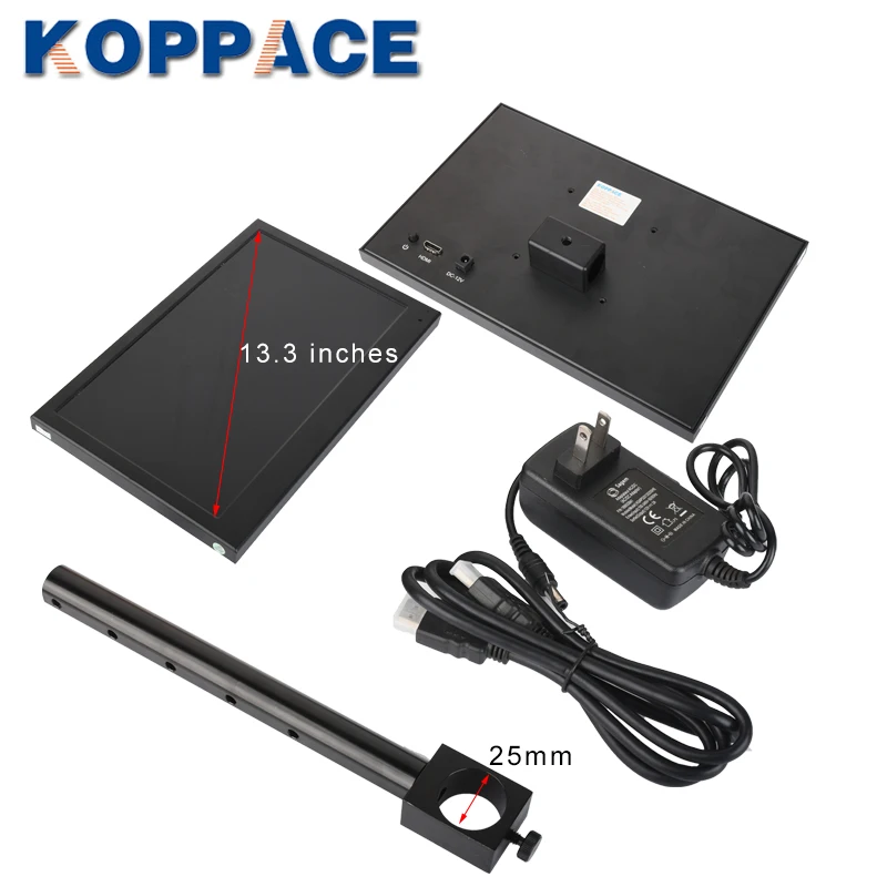  KOPPACE 15X-100XHDMI HD Autofocus Industrial Microscope Universal BracketSupport Photo and Video Au