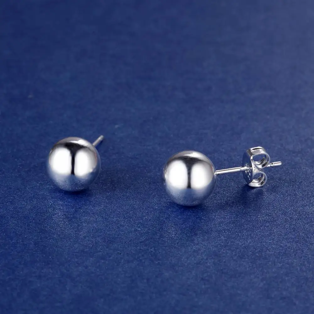 

GY-AE441 Wholesale 925 Free Shipping silver plated earrings for women silver fashion 925 jewelry Buddha beads Earring