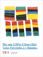 Горячая Распродажа 70 шт огнезащитные прочные 7 цветов разные цвета Соотношение 2:1 полиолефиновые термоусадочные трубки