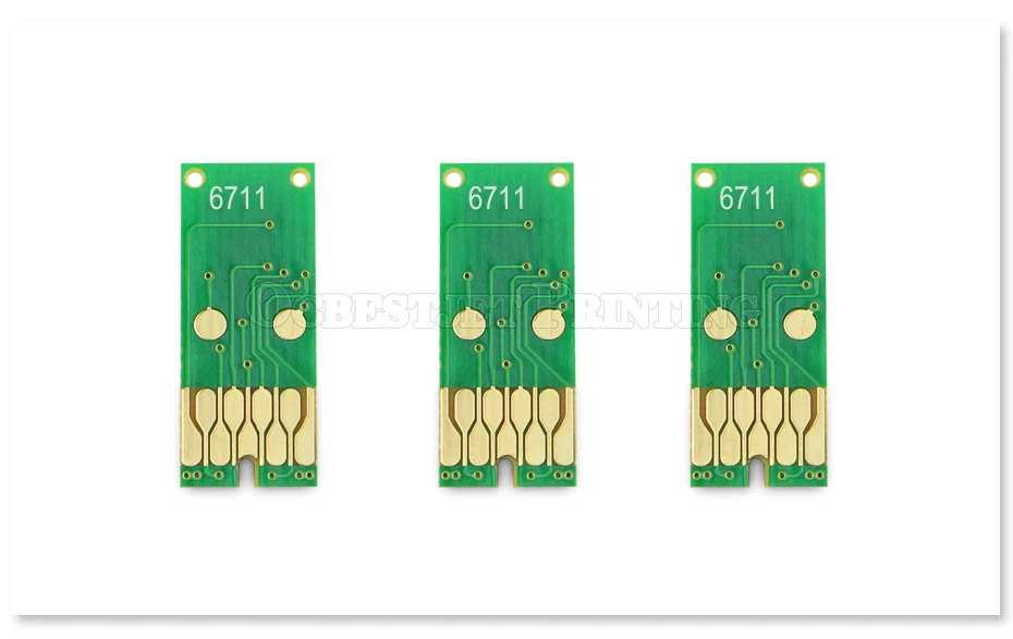 Комплект из 3 предметов T6711 отходов чернильный чип обслуживание бак для Epson рабочей силы Pro WF-7210 WF-7710 WF-7720 WF-7610 WF-7620 WF-7110 WF-7510