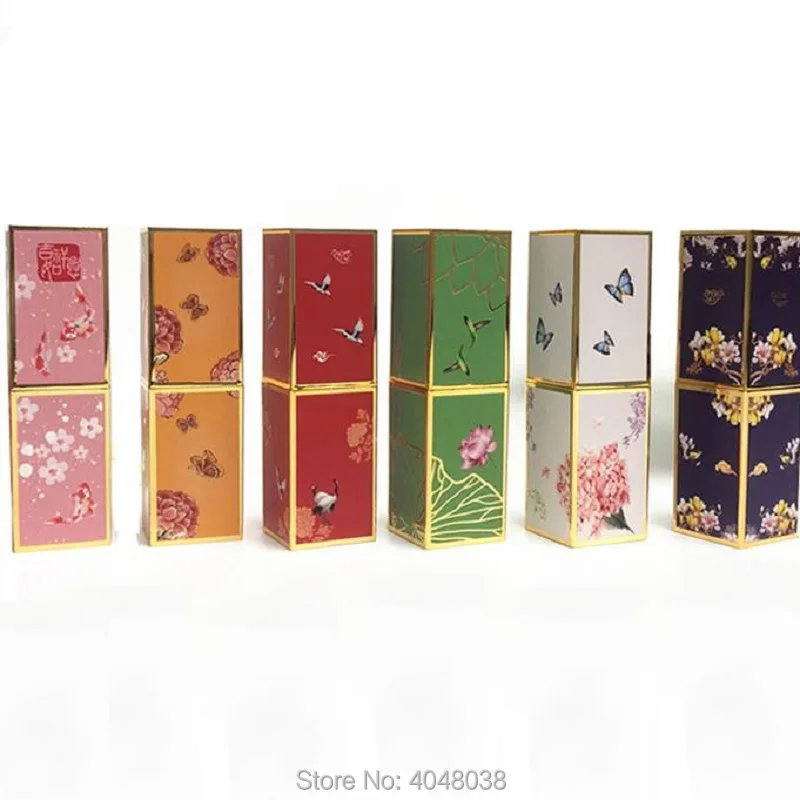 12.1mm 3D Chinese Classical Lip Balm Tube Empty Plastic Refillable Bottle Lipstick Tube Magnetic Buckle Lipbalm Container (6)