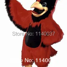 Плюшевый талисман, длинные волосы, материал "большой красный", костюм талисмана, костюм птицы, костюм, реквизит для сцены, вечеринка, косплей, нарядное платье