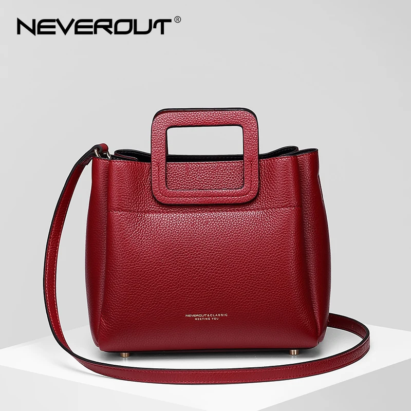 Маленькая сумка NEVEROUT 4 цвета из натуральной кожи высокого качества Брендовые