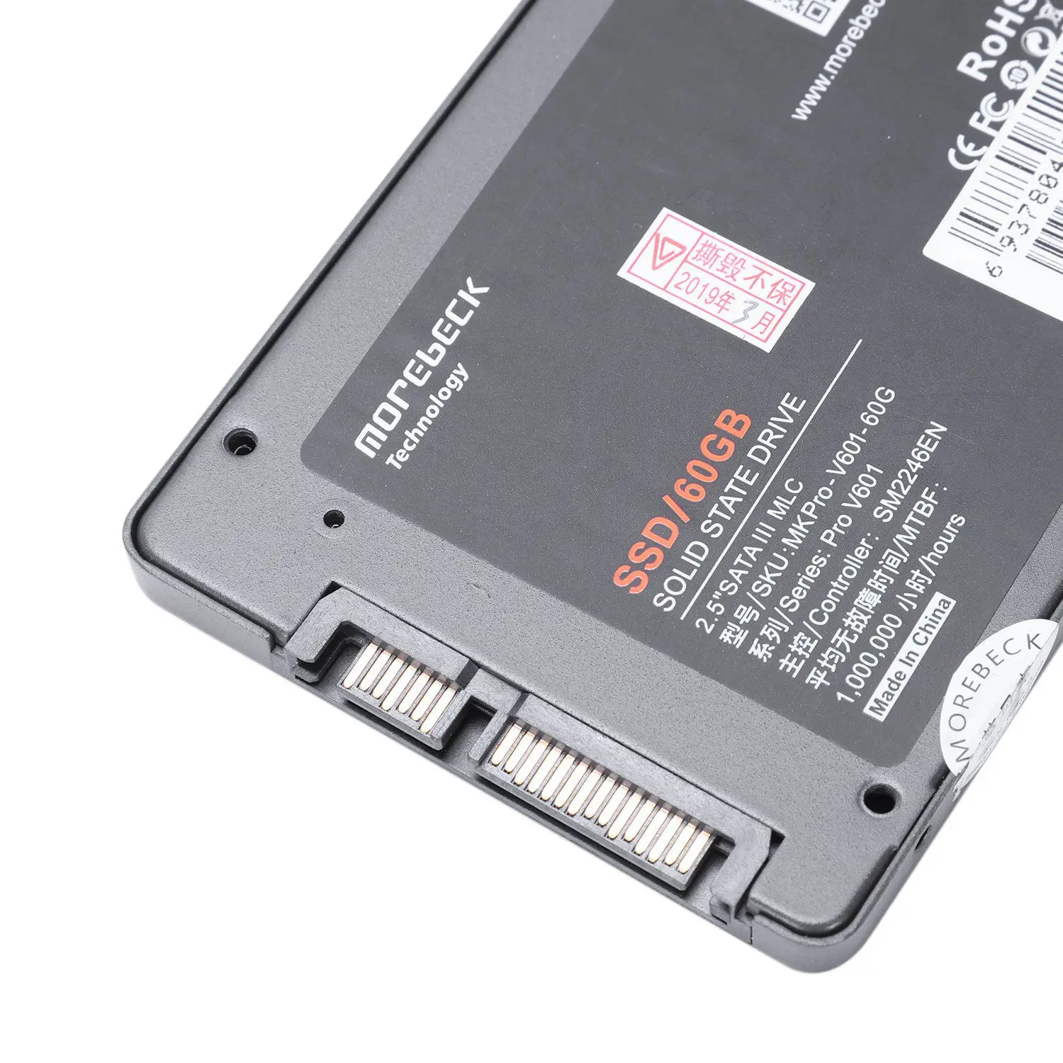 Morebeck Ssd 2,5 дюймов Sata3 Алюминий оболочки Внутренний твердотельный накопитель беспроводного доступа в Интернет для ПК и ноутбуков