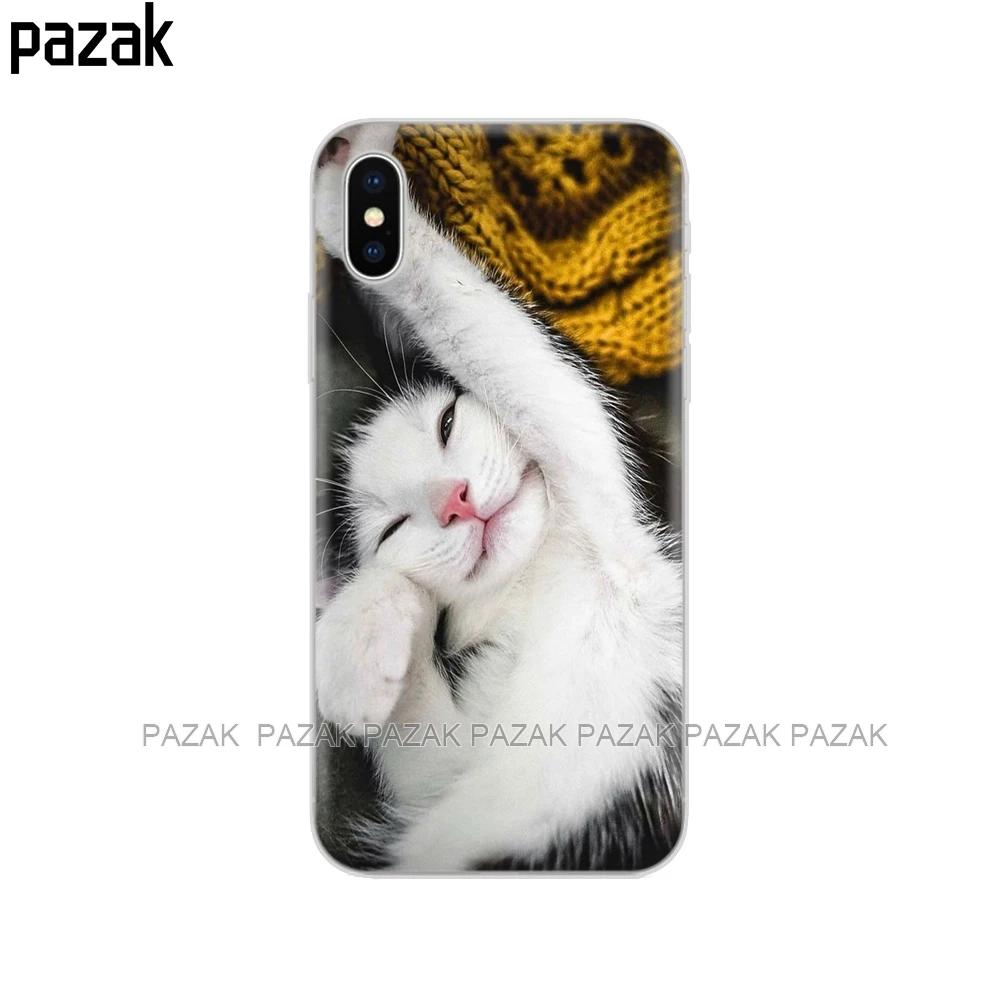 Силиконовый чехол для телефона для iphone X XS XR чехол s для iphone xs max coque etui бампер задняя крышка Полный 360 Защитный Мягкий ТПУ - Цвет: 34387