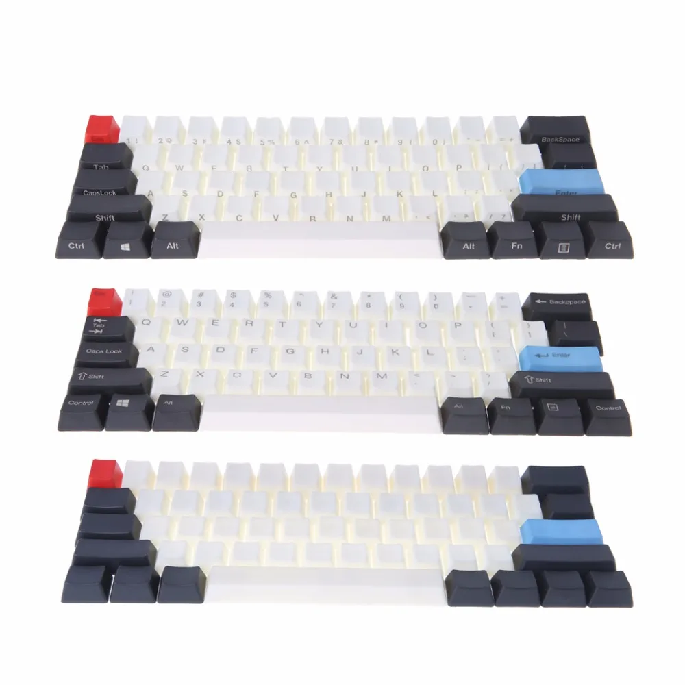 61 ANSI Keyset OEM Profile Thick PBT Keycap set For Computer Mechanical