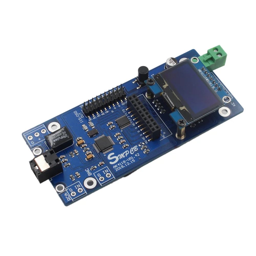 Цифровой ресивер AK4118 Φ SPDIF в IIS поддерживает USB карту XMOS/amazero с OLED