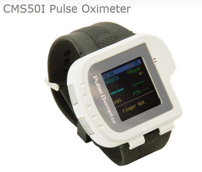 

best price new Watch style pulse oximeter With display PR PI SpO2 value pulse oxygen saturation with oximeter probe CMS50I