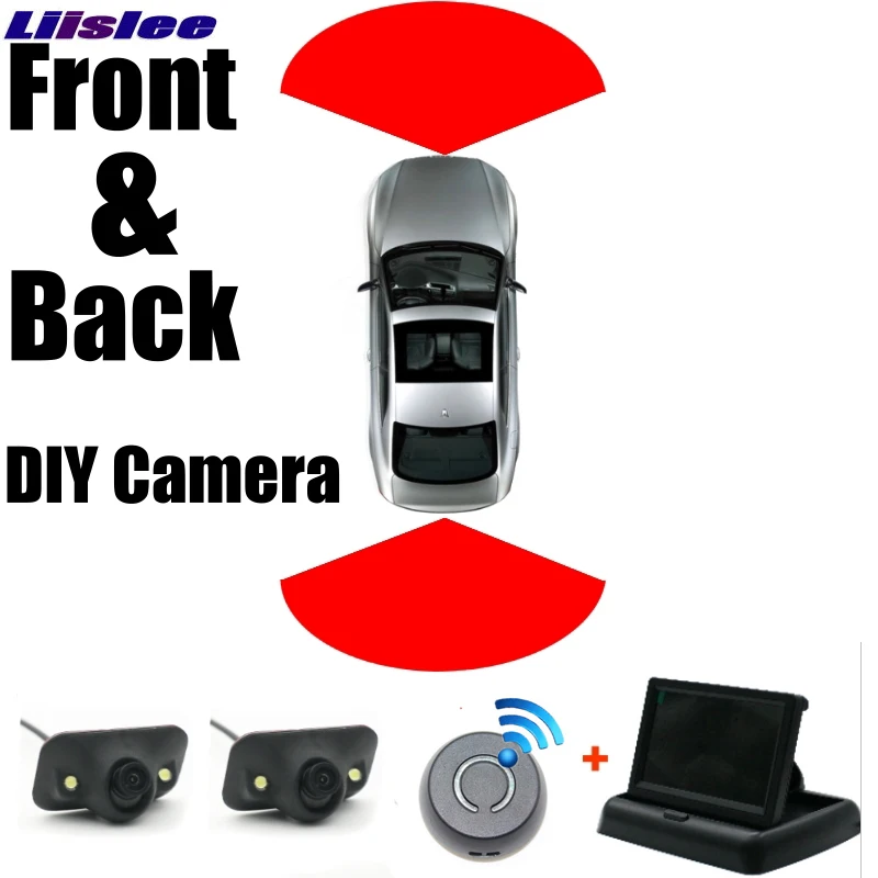

Combination Set All Car Front + Rear Camera Cigarette Power Variable Channel Blind Spots Flexible Copilot Monitor Camera View SY
