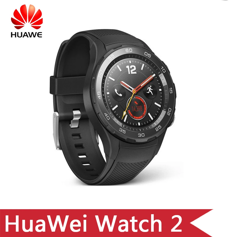 Оригинальные Смарт-часы HuaWei Watch 2 с поддержкой LTE 4G, трекер сердечного ритма для Android iOS IP68, Водонепроницаемый NFC GPS