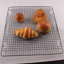 Антипригарная металлическая охлаждающая стойка для торта, сетка для бисквитного печенья, сушильная подставка для хлеба, кулер, держатель, кухонные принадлежности для выпечки 37,5*43 см
