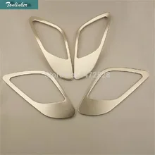 Tonlinker 4 шт. DIY Автомобильный Стайлинг Новая нержавеющая стальная Внутренняя дверь световая коробка шкафчики наклейки для Chevrolet TRAX Аксессуары