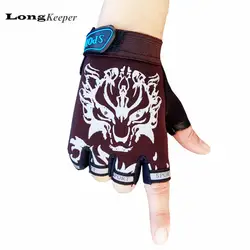 LongKeeper спортивные перчатки для детей полупальчиковые детские варежки мальчики девочки без пальцев Мультяшные перчатки для 5-13 лет Детские
