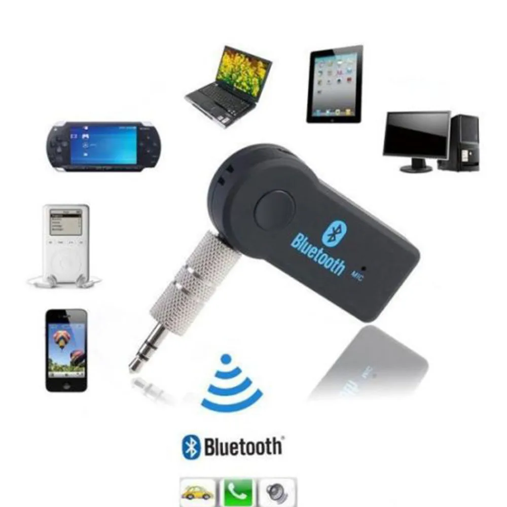 Bluetooth музыкальный аудио 3 5 мм стереоприемник беспроводной fm-передатчик громкая