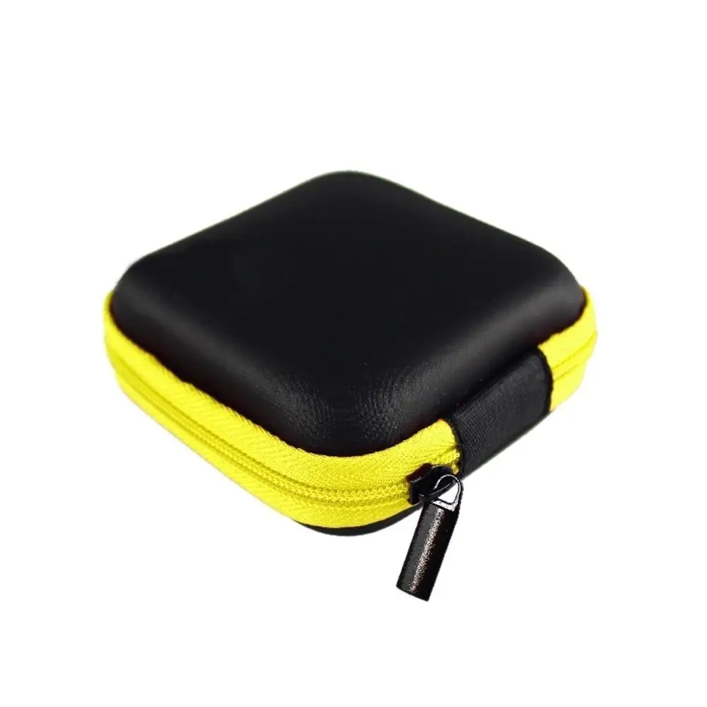 Чехол-контейнер для монет, наушников, защитная коробка для хранения, цветные наушники чехол для путешествий, сумка для хранения наушников, кабель для передачи данных, зарядное устройство - Цвет: Yellow