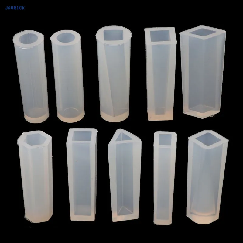 

JAVRICK 10 Shapes DIY Liquid Resin Silicone Molds for Making Jewelry Necklace Pendant