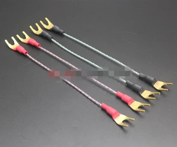 

Hi-End audio Valhalla speaker cable jumper cable audio jumper cable Hifi audio speaker jumper cable 15cm