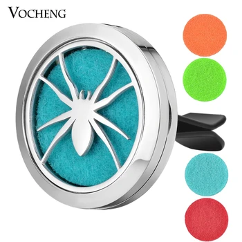 

10pcs/lot Car Air Freshener Jewelry Locket Clip Car Perfume Locket Stainless Steel Pendant Magnetic without Oil Pads VA-596*10