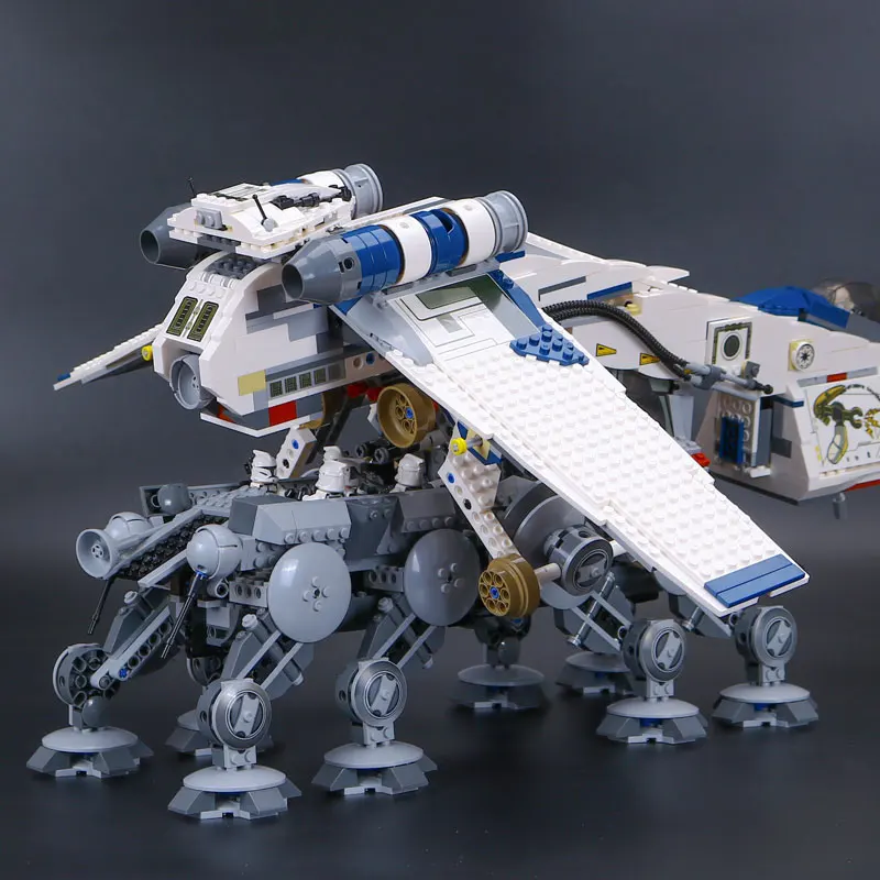

LEPIN 05053 star New wars 1788pcs Republic Dropship with AT- Walker OT Model Building blocks Bricks legoINGlys 10195 birthday