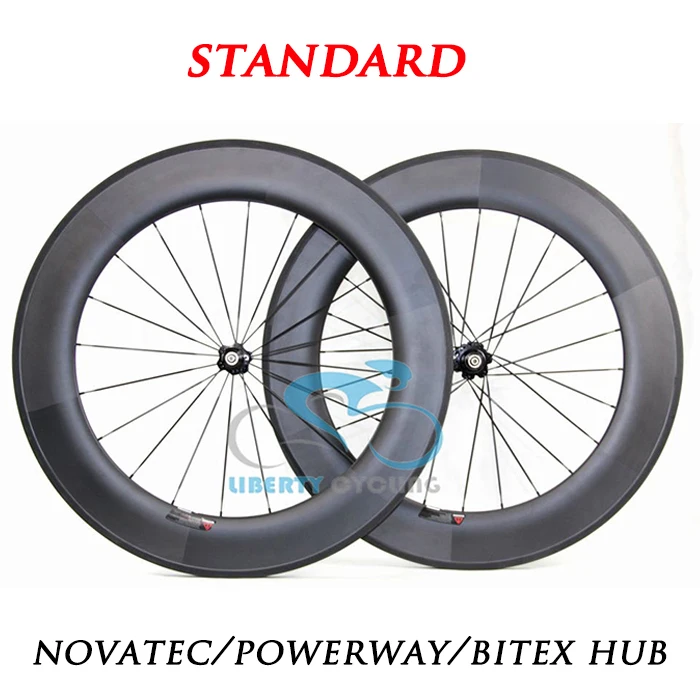 

DEERACE 88mm 700c Carbon Road Clincher Tubeless Bicycle Wheelset 23mm/25mm Wide Bike Wheels with Powerway/Novatec/Bitex Hubs