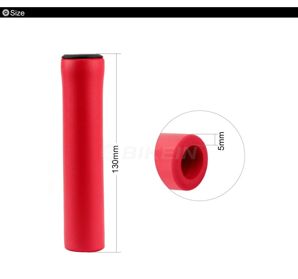 Bikein Ультралайт высокой плотности силиконовая губка для горного велосипеда рукоятки для руля противоскользящие велосипедные MTB мягкие ручки части велосипеда 25 г