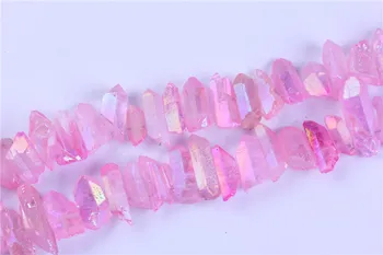 

1Strand New Arrive Rough CitrineTitanium Quartz Bead Pendant Natural Raw Druzy Crystal Quartz Stick Briolettes Jewelry Making