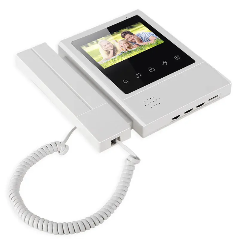 

4.3Inch Contact Screen Wired Video Door Phone System Visual Intercom Doorbell 800X480 Monitor 700Tvl Outdoor Infrared Camera(E
