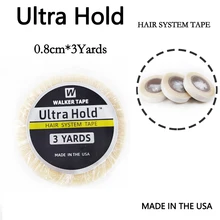 0,8 см* 3 ярдов Белый Ультра держать двустороннюю ленту волос системы адгезивы лента для парики шнурка ленточное наращивание волос/Toupe