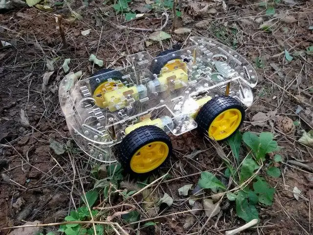 4WD Smart Robot Car Chassis Kits with Speed Encoder  Robot assemble kits