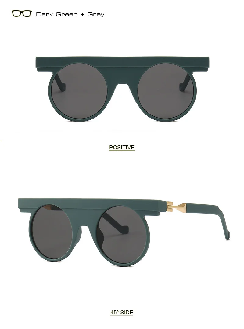 SHAUNA, с плоским верхом, уникальные круглые солнцезащитные очки для мужчин, Ретро стиль, для женщин, материал, оттенки, gafas Oculos De Sol