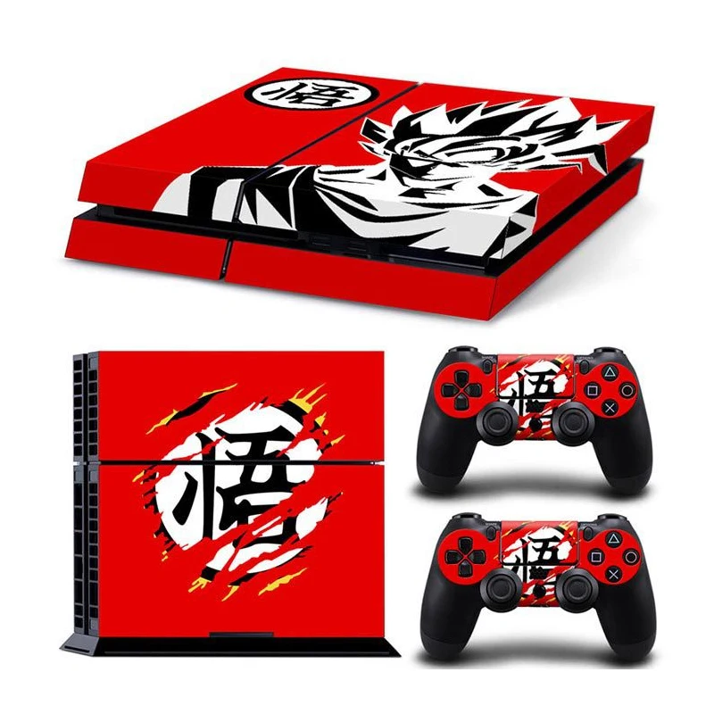 Виниловый чехол Dragon Ball Super Son Goku наклейка для PS4 консоли Sony PlayStation 4 и 2 контроллера