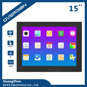 

15 Inch Industrial Monitor Computer Android System Built in WiFi Resistance Touch Screen Computer Tablet PC LCD Screen Monitor