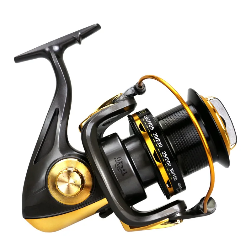 

YUMOSHI 8000-10000 Helped a large fishing reel series handle 12+1BB 4.6:1 saltwater big game spinning fishing reel