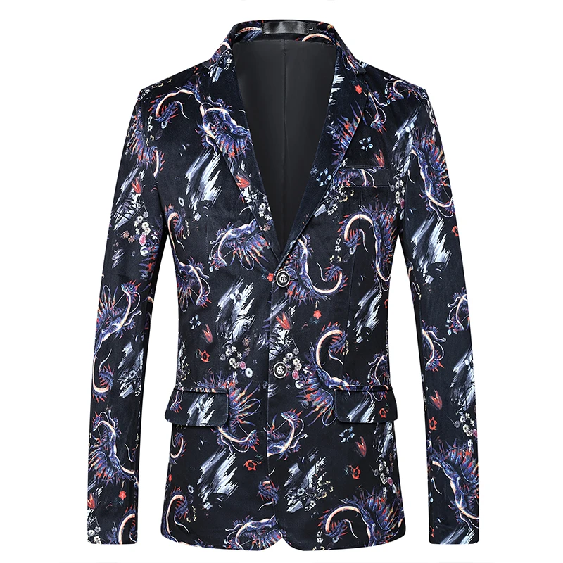Мужские повседневные Костюмы блейзеры бутик Slim Fit Костюмы Куртки Новые Большие размеры, для мужчин однобортные блейзеры высокого качества куртки 5XL