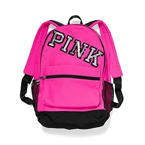 Pink bling campus backpack Clearance