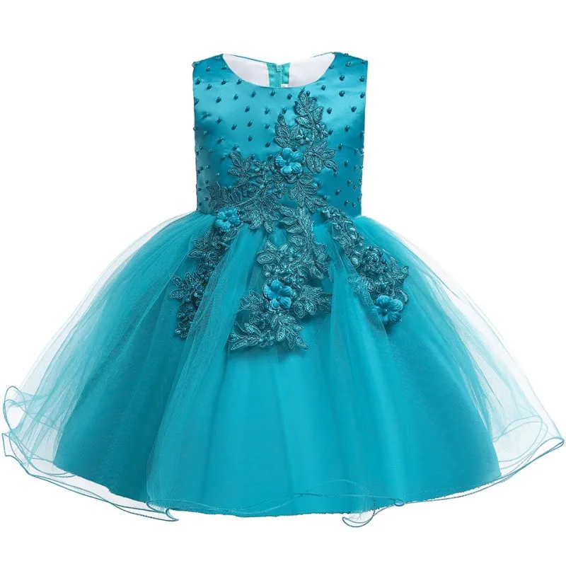 

Flower Girls Dresses for Wedding Party 3-14 Years Teenager Girls Mesh Pageant Princess Evening Dress Children Party Vestidos
