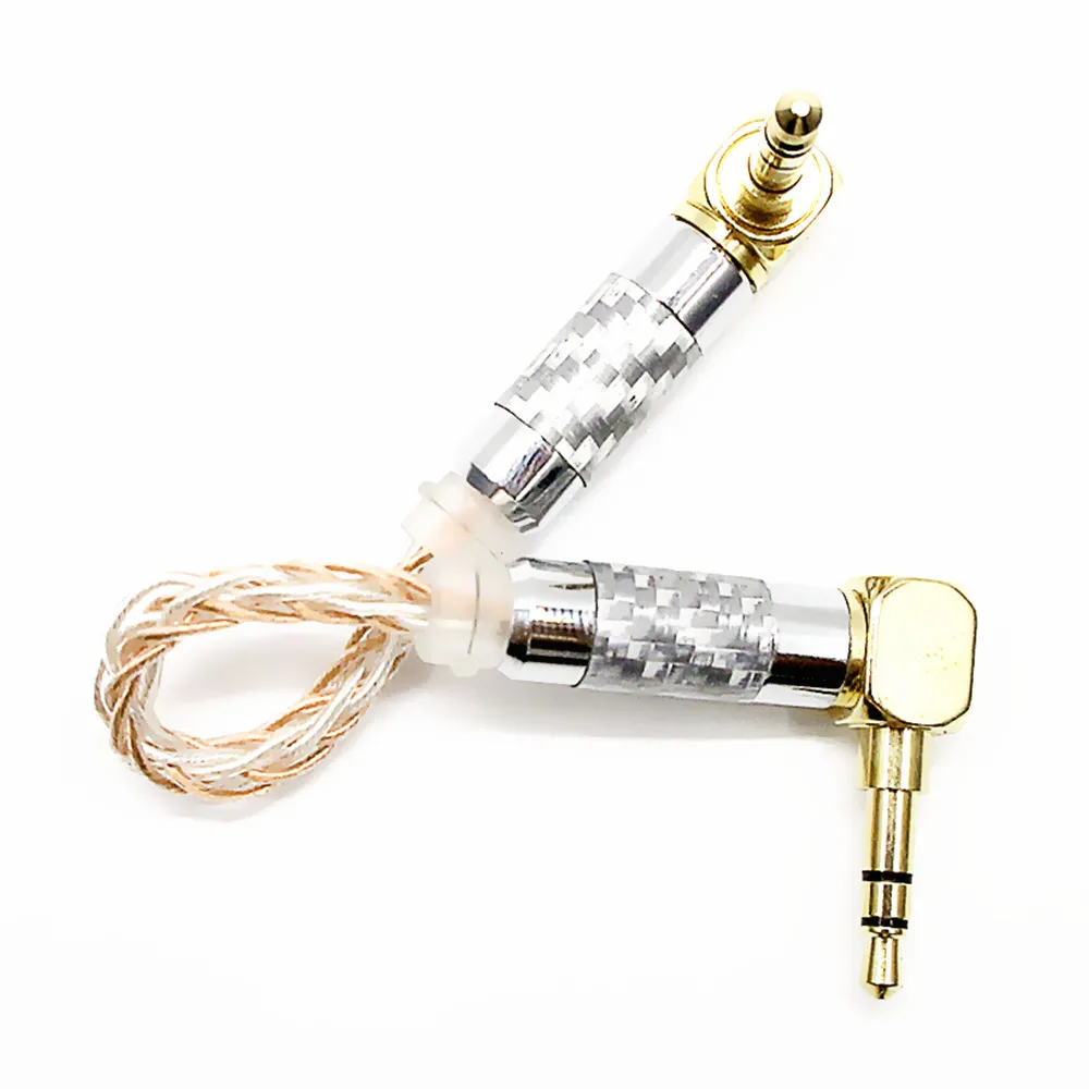 

FENGRU DIY AUX Cable 3.5mm Male to 3.5mm Male 8 shares OCC Stereo Audio Cable For Walnut V2/V2S Zishan Z1/Z2 Amplifier MP3