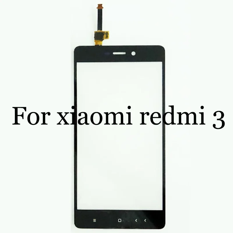 Высокое качество для xiaomi redmi 3 сенсорный дигитайзер redmi3 экран стеклянная панель с