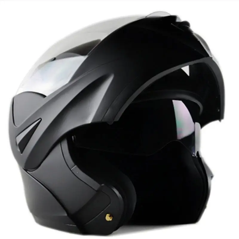 DOT Motorcycle Helmet Inner Removeable Flip Up Dual Visor Full Face Motorcycle Helmet Open Face Motorcross Road Bike MOTO Helmet (2)