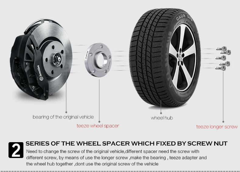 Teeze-(2 шт.) 5x5,5 ''прокладки колеса pneus de carro 5x139,7 прокладка для Sorento Jimny авто аксессуары алюминиевые колесные адаптеры