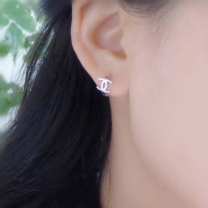 Серьги из серебра 925 пробы Bauhinia с буквенным принтом женские серьги стерлингового