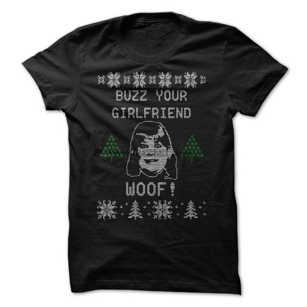 

Buzz Your Girlfriend Woof T Shirt Design For The Home Alone Christmas Movie Fans