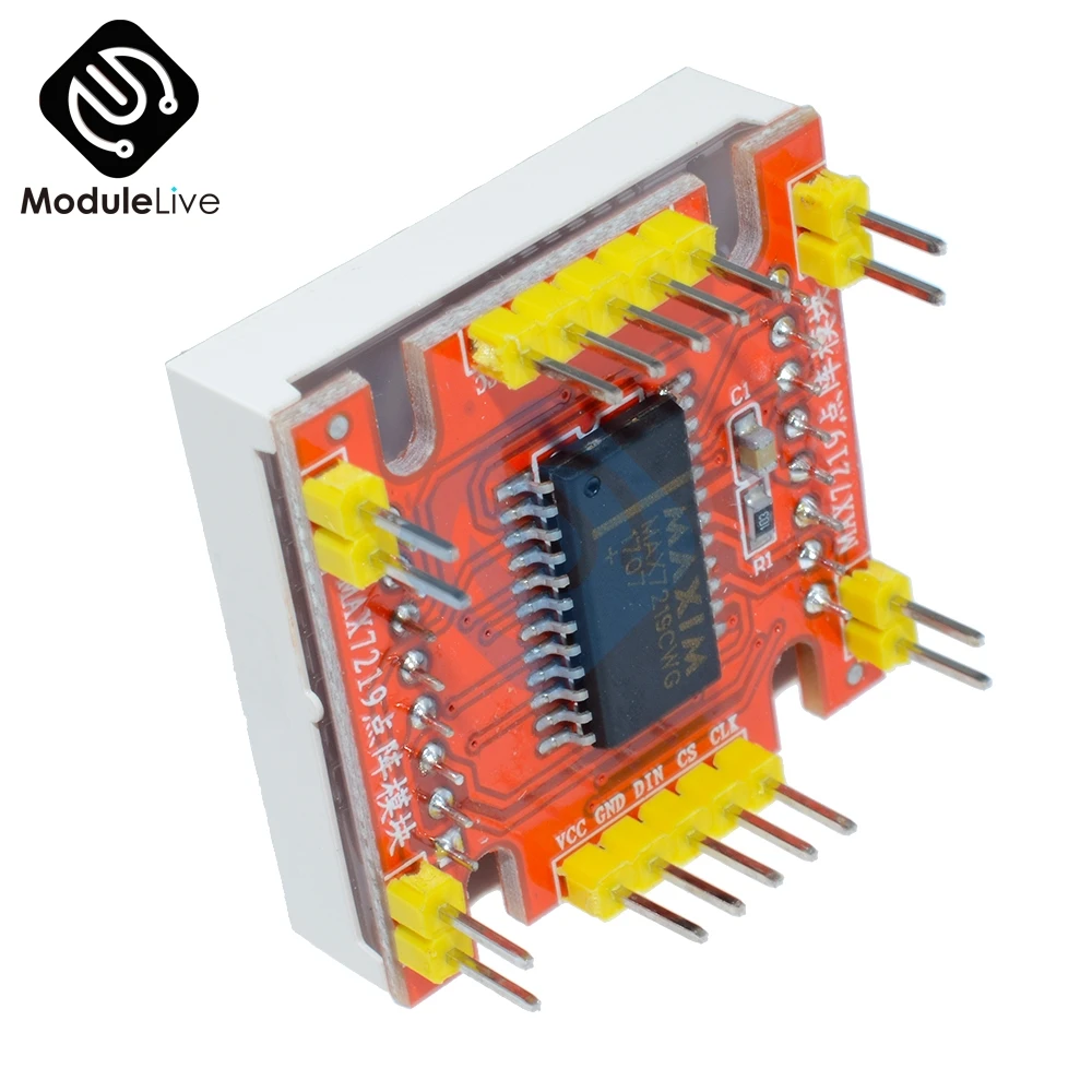 Красный светодиодный точечный MAX7219 матричный общий катод микро-контрольный модуль управления 5 В/3,3 В СВЕТОДИОДНЫЙ матричный 8x8 8*8 для 8x8 Arduino