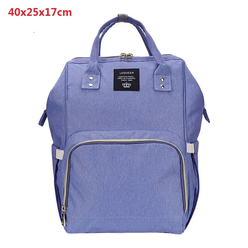 LEQUEEN модная сумка для мам, многофункциональные сумки для подгузников, на молнии, сумка для мам, для кормления, большая емкость, уход за ребенком, модный рюкзак для путешествий - Цвет: 28