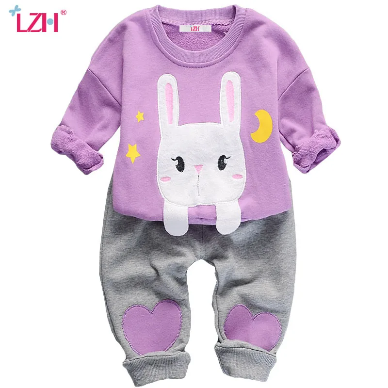 

LZH Toddler Girl Clothing Sets 2017 Autumn Winter Kids Girls Clothes T-shirt+Pants 2pcs Christmas Suit For Girl Children Clothes
