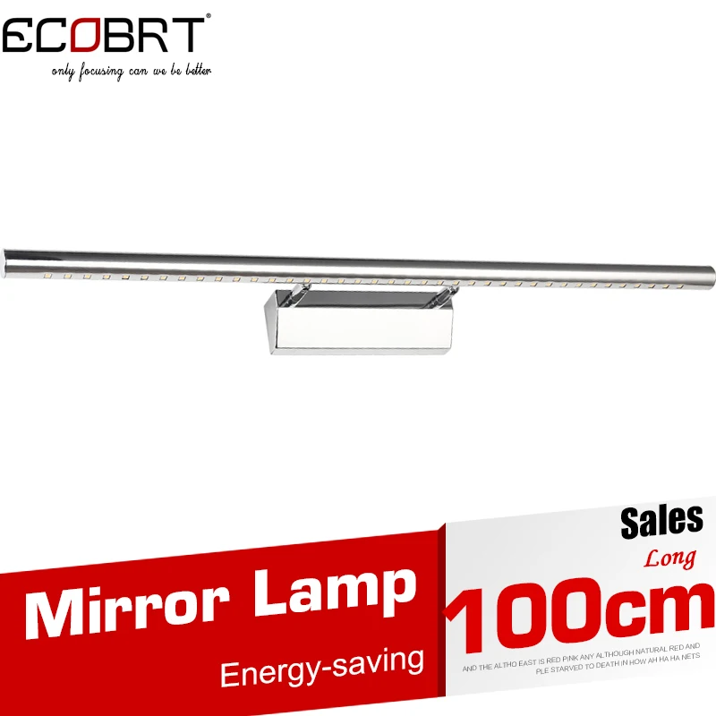 12W Indoor Bathroom Wall Lights LED Pictures lighting Fixtures Modern 100cm Long Tube Stainless Steel