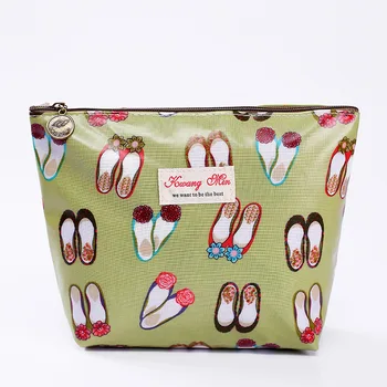 

2019 New Chic Makeup Bags With Cute Shoes Pattern Cosmetics Pouch For Travel Ladies Pouch Women Wash Bag Waterproof Wholesale