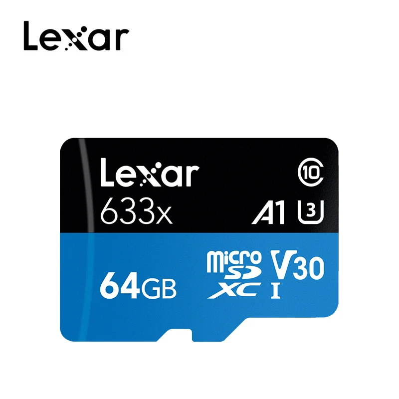 Lexar 95 МБ/с./с tf micro sd 633x карты 32 ГБ SDHC класс 10 64 г 128 г карта памяти sd адаптер для Gopro/DJI/nintendo switch