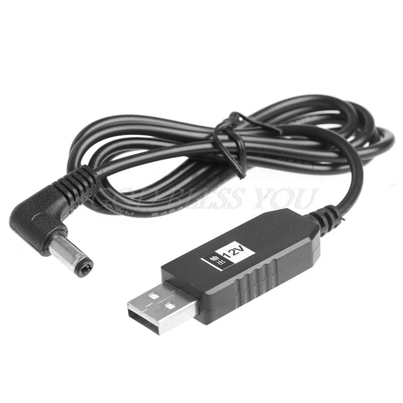 USB DC 5 В до 9 В/12 В 2,1x5,5 мм Прямоугольный Кабель-адаптер для маршрутизатора Лидер продаж